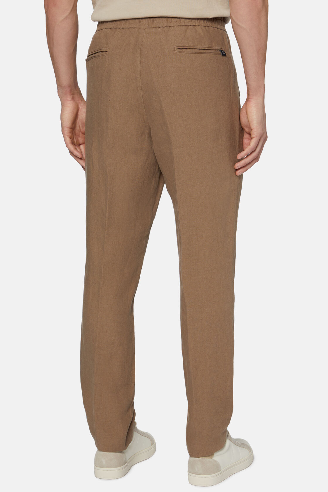 City Linen Trousers, Taupe, hi-res