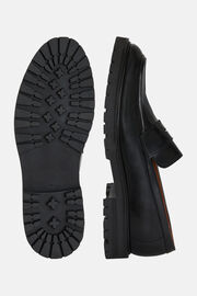 Leather Loafers, Black, hi-res