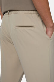 Pantalon En Nylon Extensible B Tech, Beige, hi-res