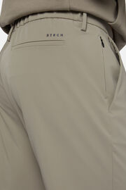Pantaloni In Nylon Elasticizzato B Tech, Taupe, hi-res