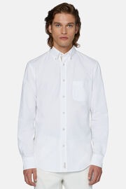 Camicia Bianca In Oxford Di Cotone Organico Reg, Bianco, hi-res