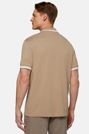 High-Performance Fabric Polo Shirt, Hazelnut, hi-res