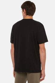 T-shirt En Coton Supima Extensible, Noir, hi-res