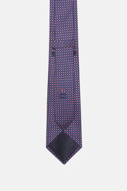 Μεταξωτή γραβάτα με φλοράλ σχέδιο, Burgundy, hi-res