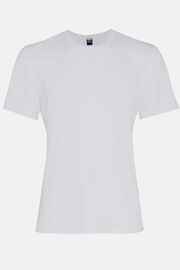 T-shirt In Jersey Di Cotone Elasticizzato, Bianco, hi-res