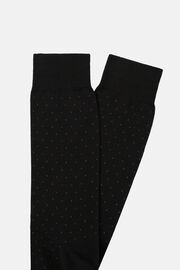 Pinstripe Cotton Blend Socks, Black, hi-res