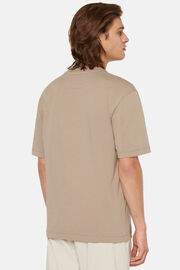 T-shirt z bawełny, Taupe, hi-res