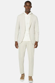 White B Tech Stretch Nylon Suit, , hi-res