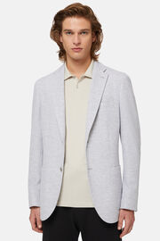 Light Grey B-Jersey Cotton Jacket, light grey, hi-res