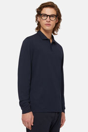 Hochwertiges Piqué-Poloshirt, Navy blau, hi-res