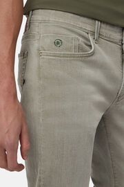 Green Recycled Stretch Denim Jeans, Green, hi-res