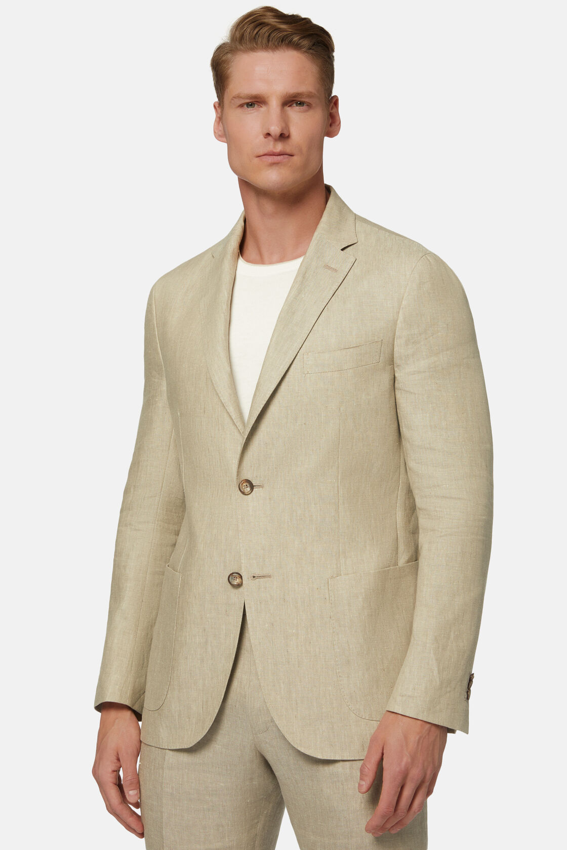 Dove Grey Pure Linen Jacket, , hi-res