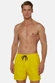 Plain Swimsuit, Yellow, hi-res