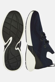Μαύρα αθλητικά παπούτσια από ανακυκλωμένο νήμα, Navy blue, hi-res