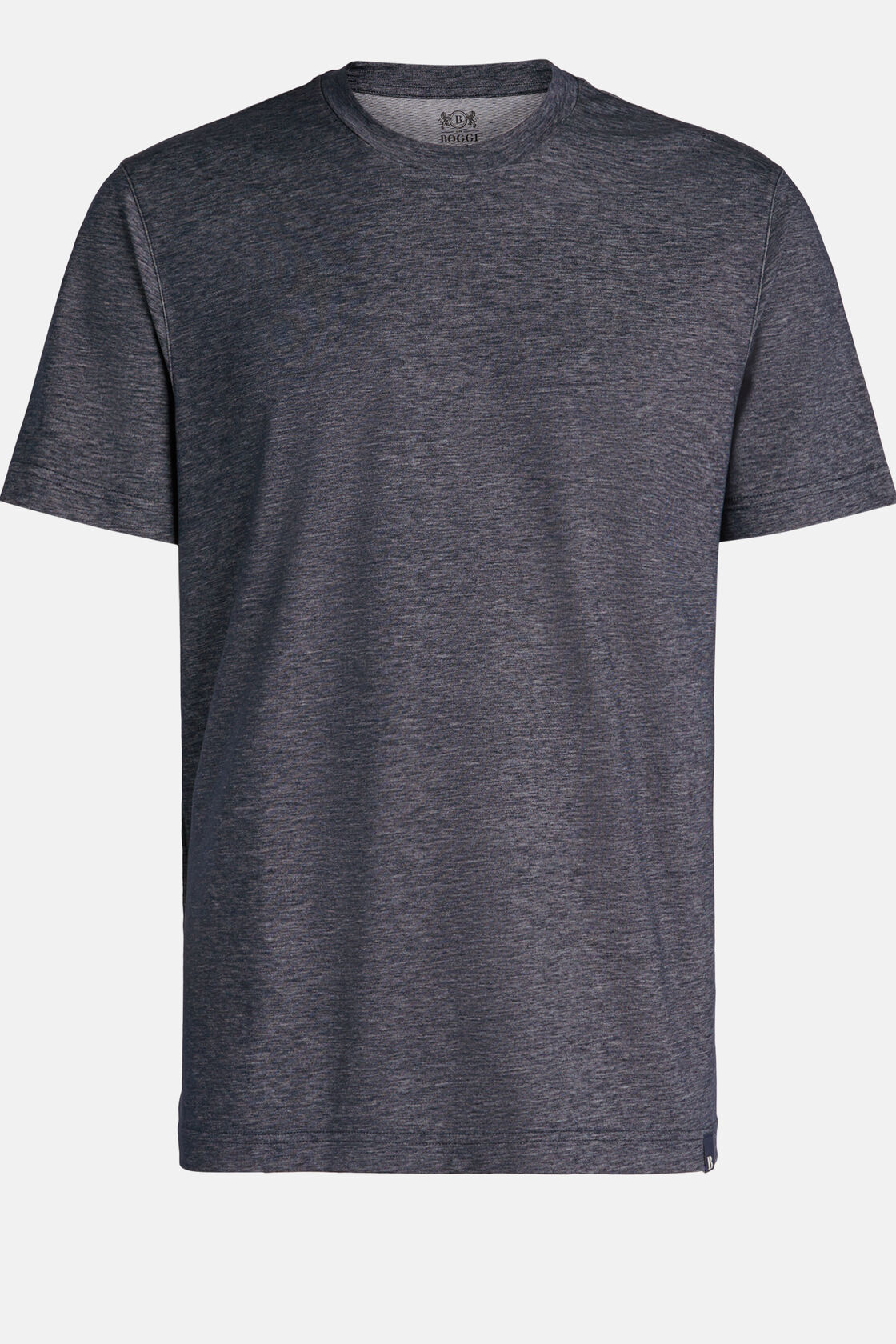 T-Shirt in Cotton, Nylon & Tencel, Navy blue, hi-res