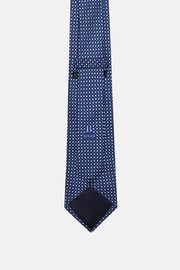 Gravata de seda com padrão floral, Blue, hi-res