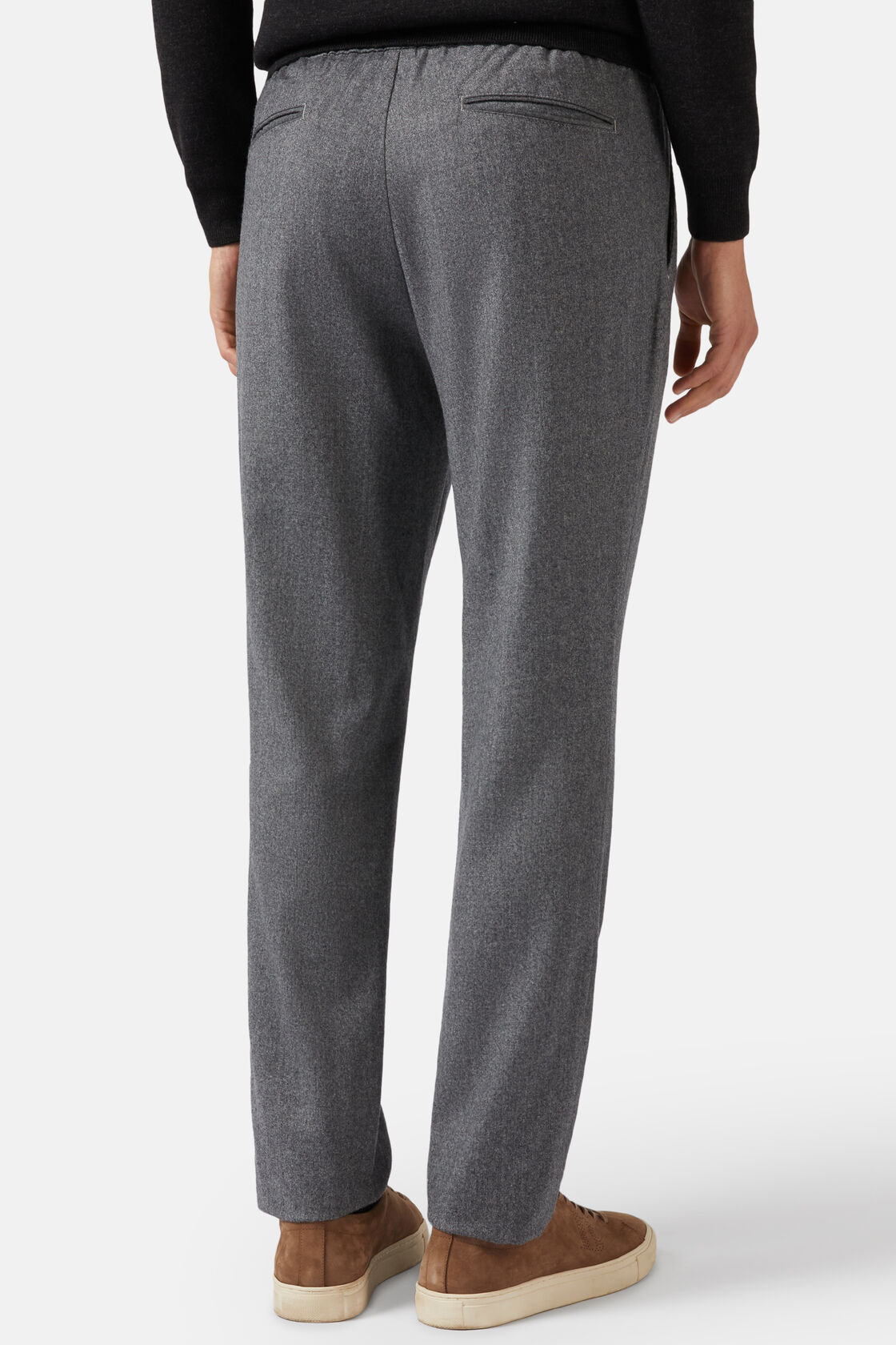 City Trousers in Flannel, Grey, hi-res
