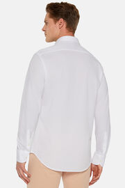 Weißes Hemd Aus Baumwolle und COOLMAX® Slim Fit, Weiß, hi-res