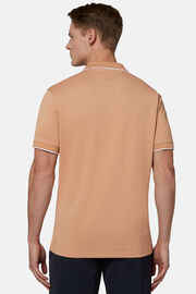 Poloshirt van high-performance piqué, Orange, hi-res