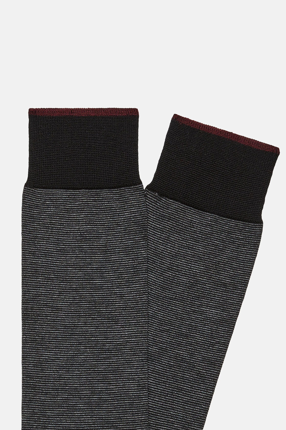 Κάλτσες ριγέ από οργανικό βαμβάκι, Grey, hi-res