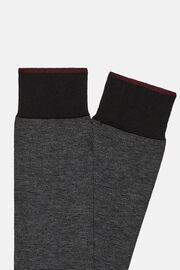 Striped Cotton Socks, Grey, hi-res