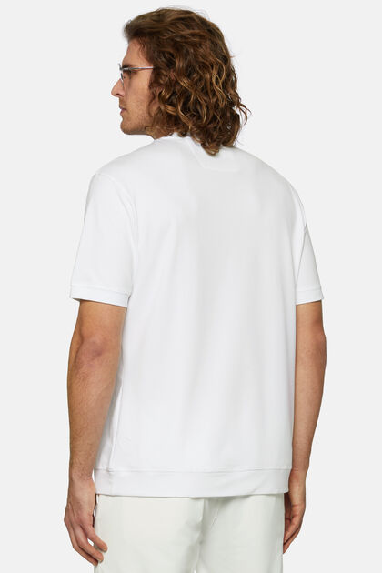 T-shirt En Piqué Performant, Blanc, hi-res