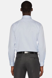 Hellblaues Regular Fit Hemd aus Baumwoll-Pin Point, Hellblau, hi-res