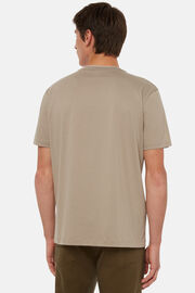 T-Shirt in Cotton and Tencel Jersey, Grey, hi-res