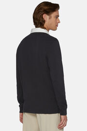 Bawełniana koszulka polo, Black, hi-res