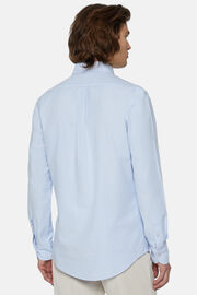 Camicia Azzurra In Oxford Di Cotone Organico Reg, Azzurro, hi-res