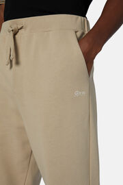 Spodnie z mieszanki bawełny organicznej, Beige, hi-res