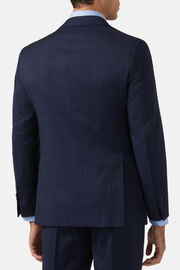 Blue Wool Check Suit, Blue, hi-res