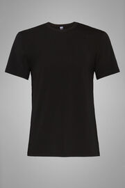 T-shirt en jersey de coton stretch, Noir, hi-res