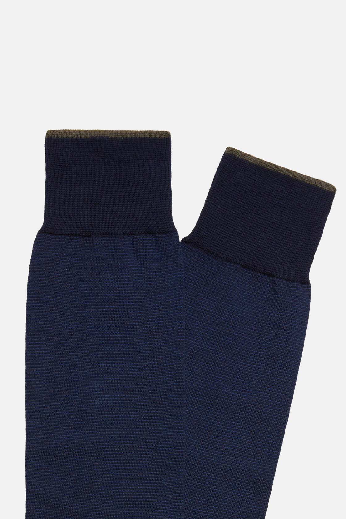 Chaussettes Rayées En Coton, bleu marine, hi-res