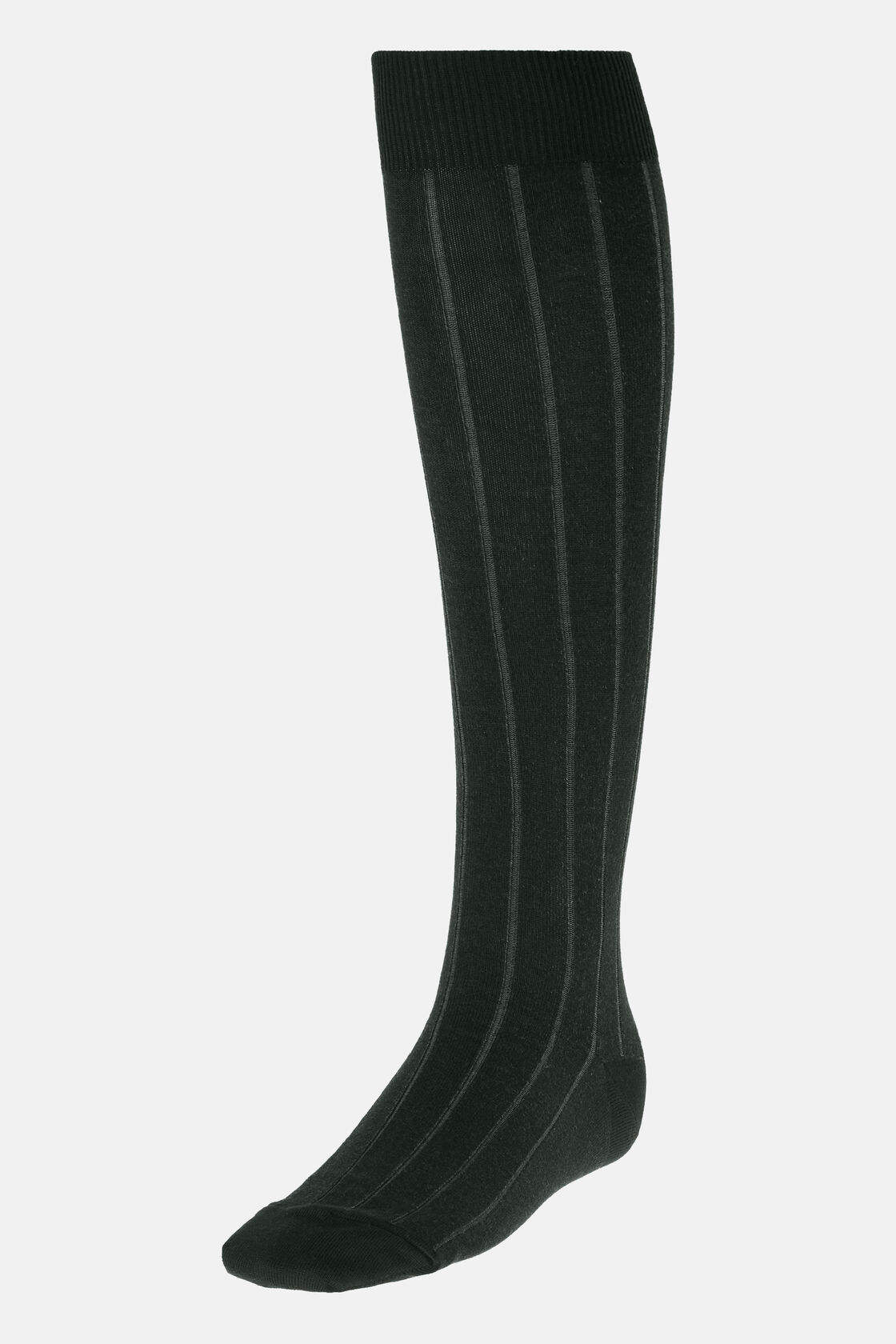 Vanise Rib Cotton Blend Socks, Navy - Grey, hi-res