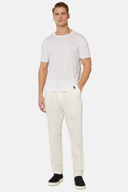 City Linen Pants, White, hi-res