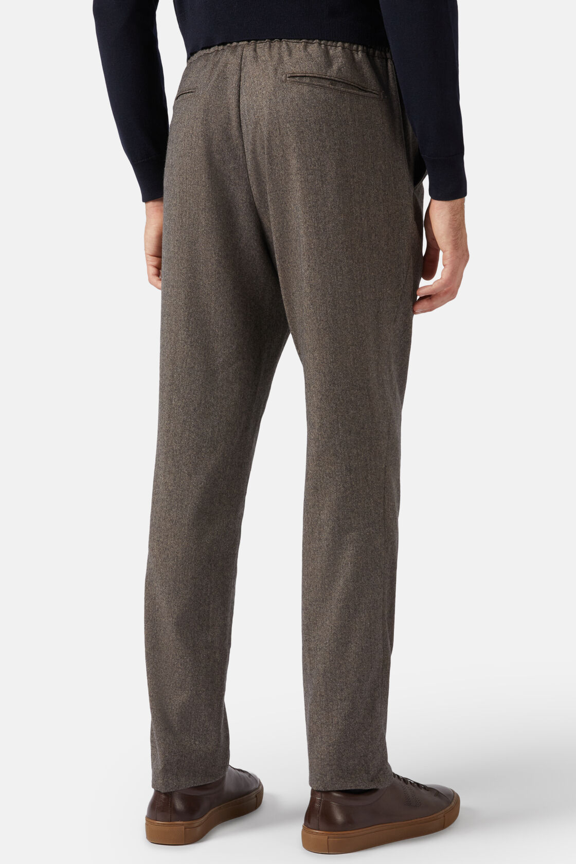 City Trousers in Flannel, Taupe, hi-res