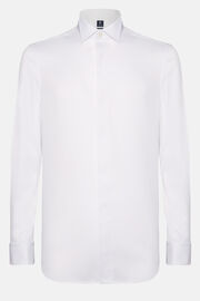 White Regular Fit Cotton Shirt, White, hi-res