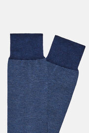 Κάλτσες Oxford από βαμβάκι, Air-blue, hi-res