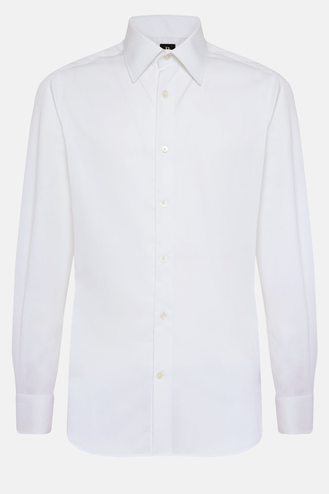 Weißes Hemd Aus Baumwolltwill Regular Fit, Weiß, hi-res