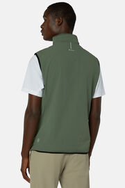 Vest in B Tech Stretch Recycled Nylon, Green, hi-res