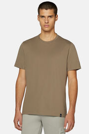 T-Shirt Aus Hochwertigem Und Nachhaltigem Pikee, Braun, hi-res