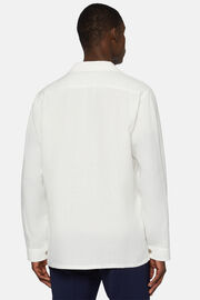Biała lniana koszula wierzchnia, White, hi-res