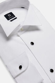 Camisa em Algodão Branco de Ajuste Regular, White, hi-res