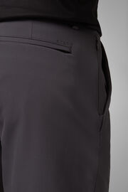 Regular Fit Technical Nylon Bermuda Shorts, Charcoal, hi-res