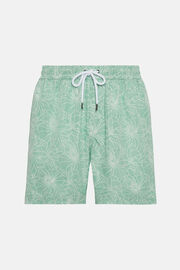Floral Print Swimsuit, Green, hi-res