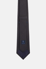 Houndstooth Pattern Silk Tie, , hi-res