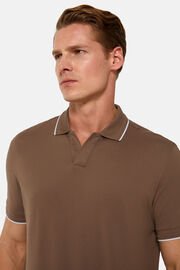 Hochwertiges Piqué-Poloshirt, Braun, hi-res