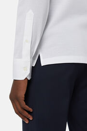Polo Camicia In Piquè Filo Di Scozia Slim Fit, Bianco, hi-res