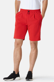 Bermuda Shorts in Stretch Recycled Nylon, Red, hi-res